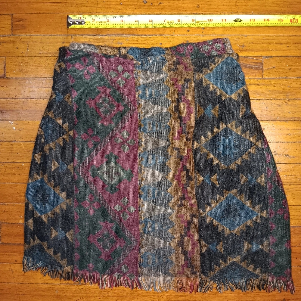 LaBelle wool blend vintage 90s wrap skirt